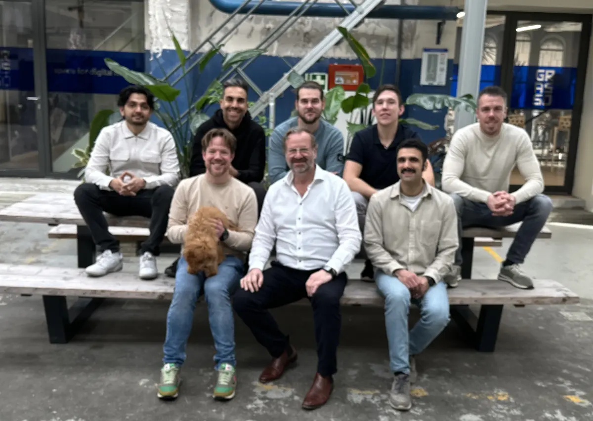 Het BrainStax team bij het Grasso kantoor in 's-Hertogenbosch